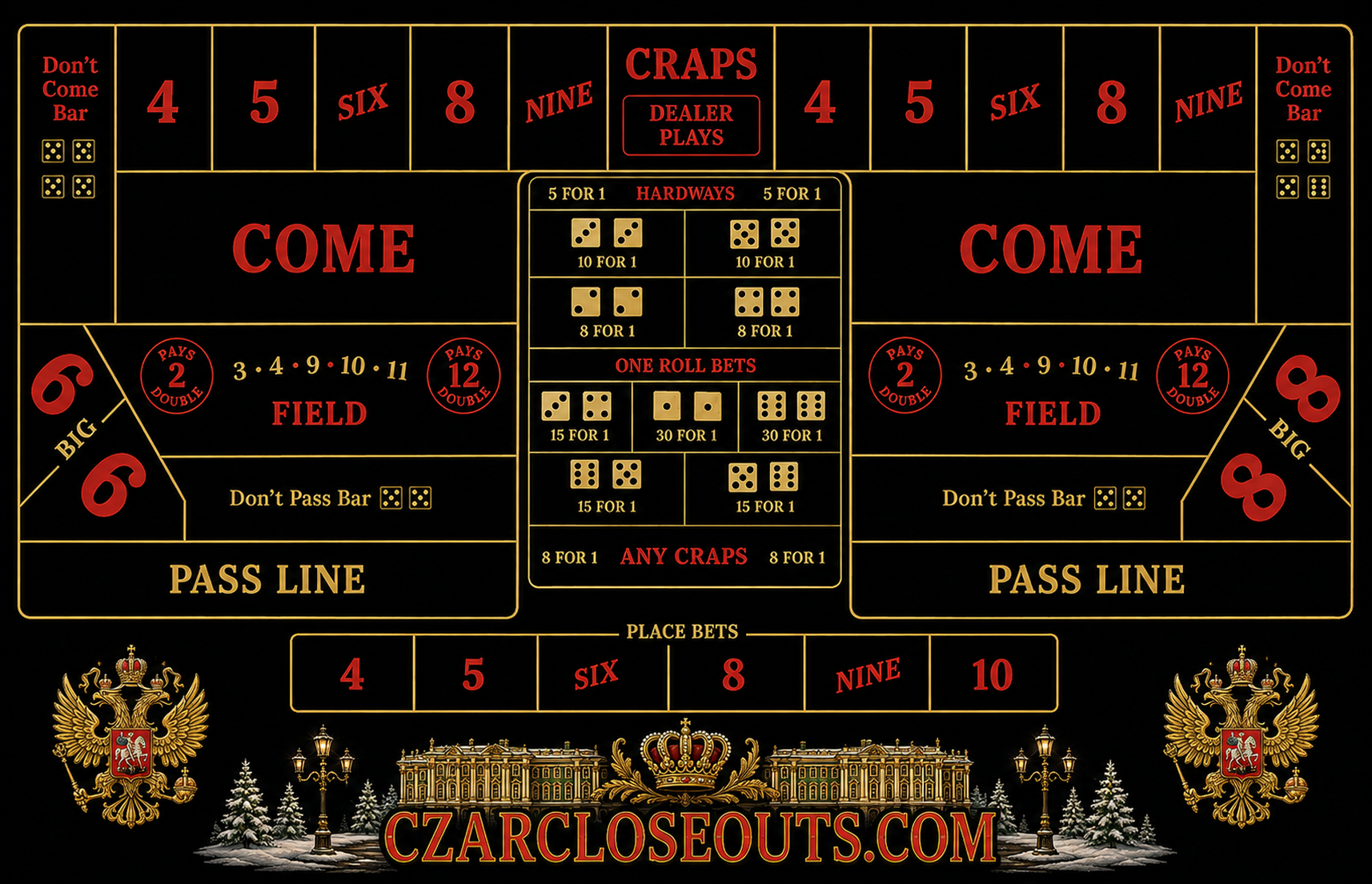Czar Closeouts CRAPS