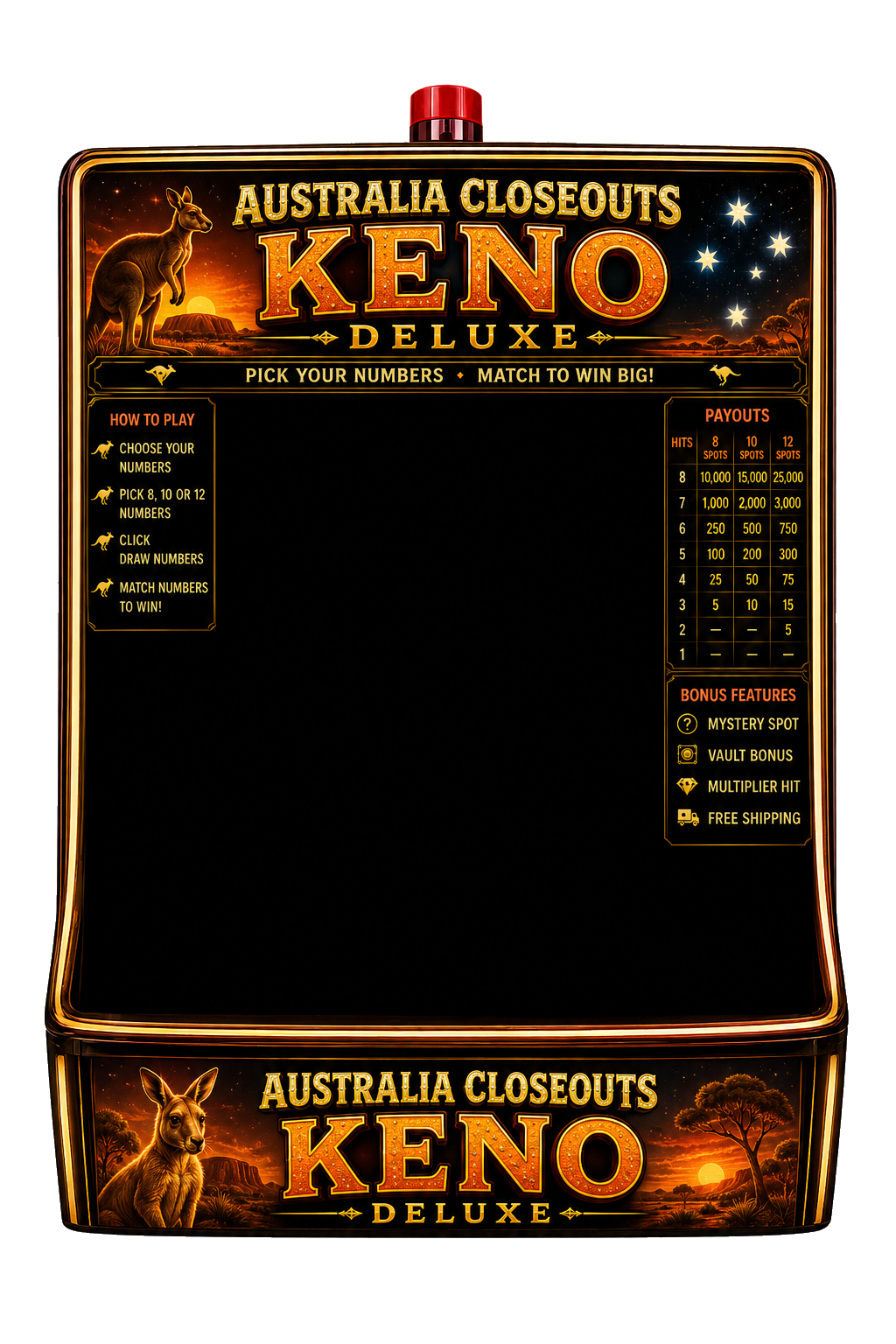 Australia Closeouts KENO