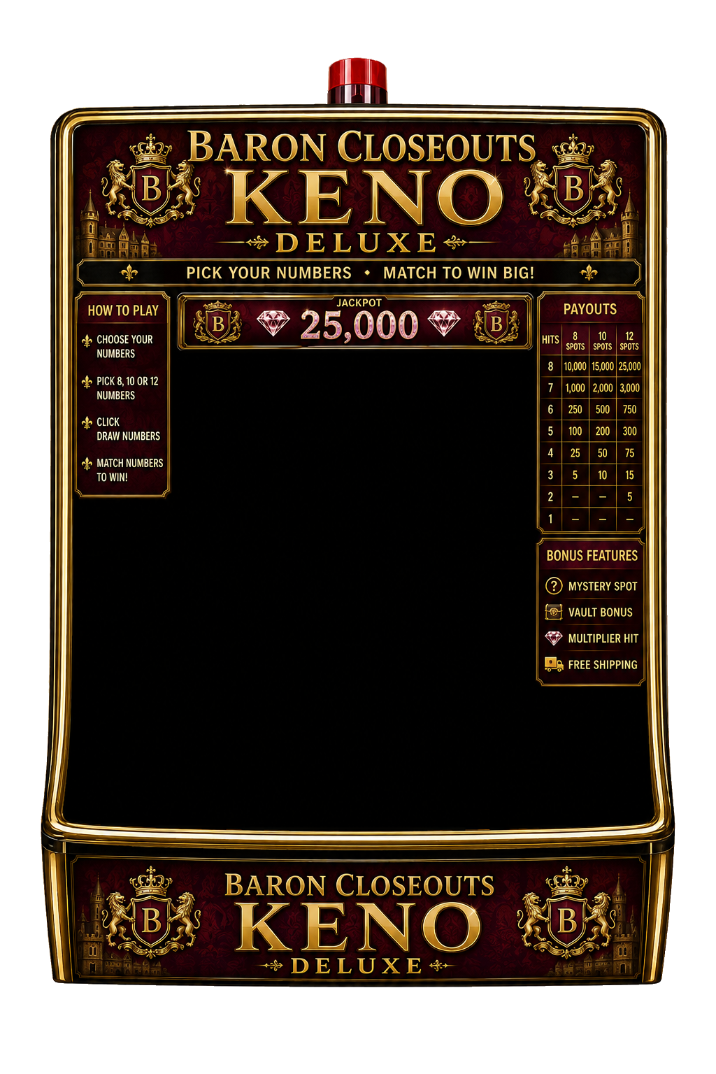 Baron Closeouts KENO