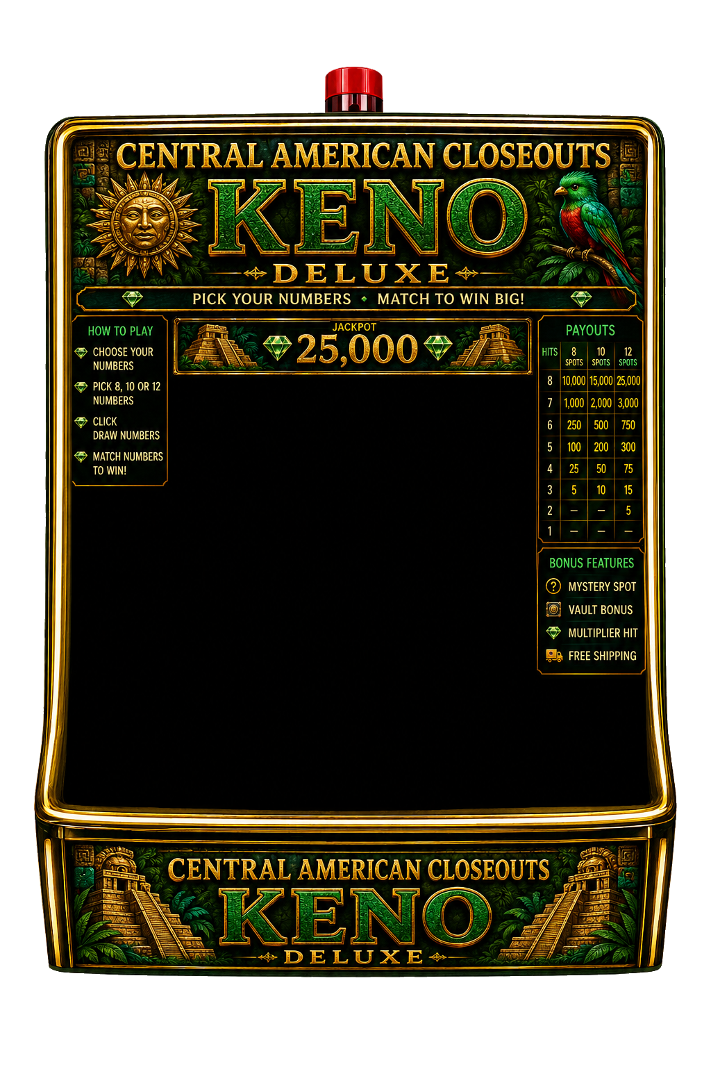 Centralamerican Closeouts KENO