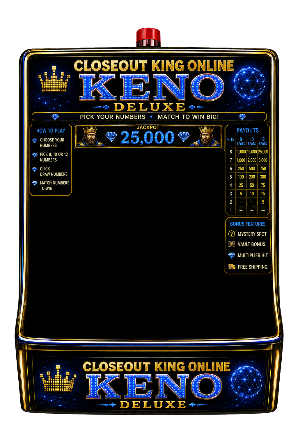 Closeoutking.online KENO