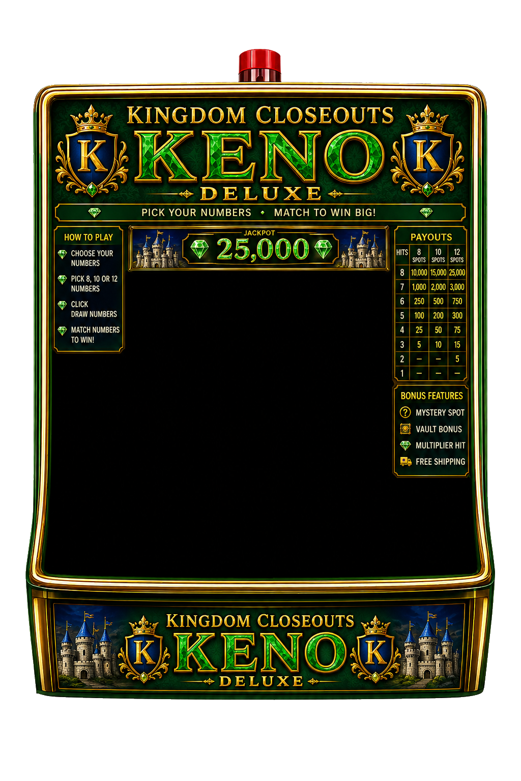 Kingdom Closeouts KENO