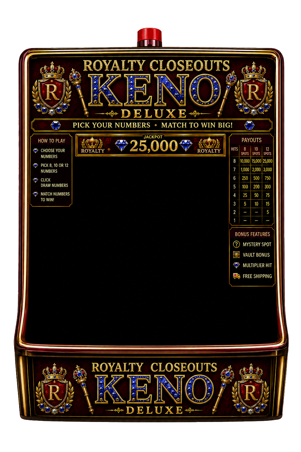 Royalty Closeouts KENO