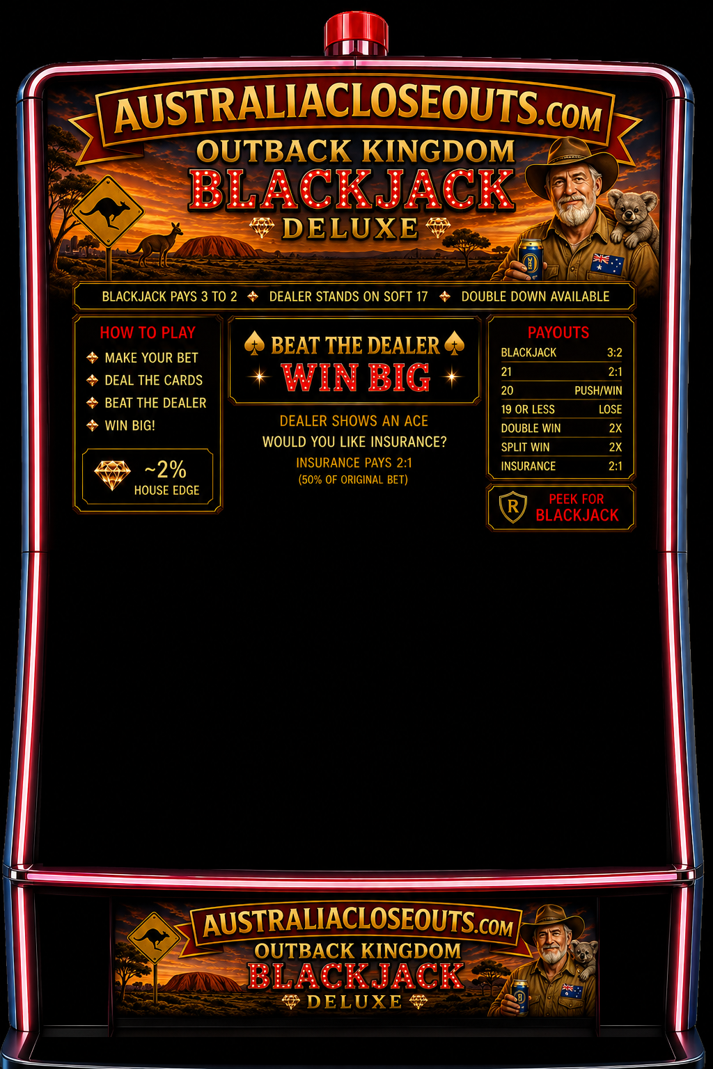 Australia Closeouts BLACKJACK
