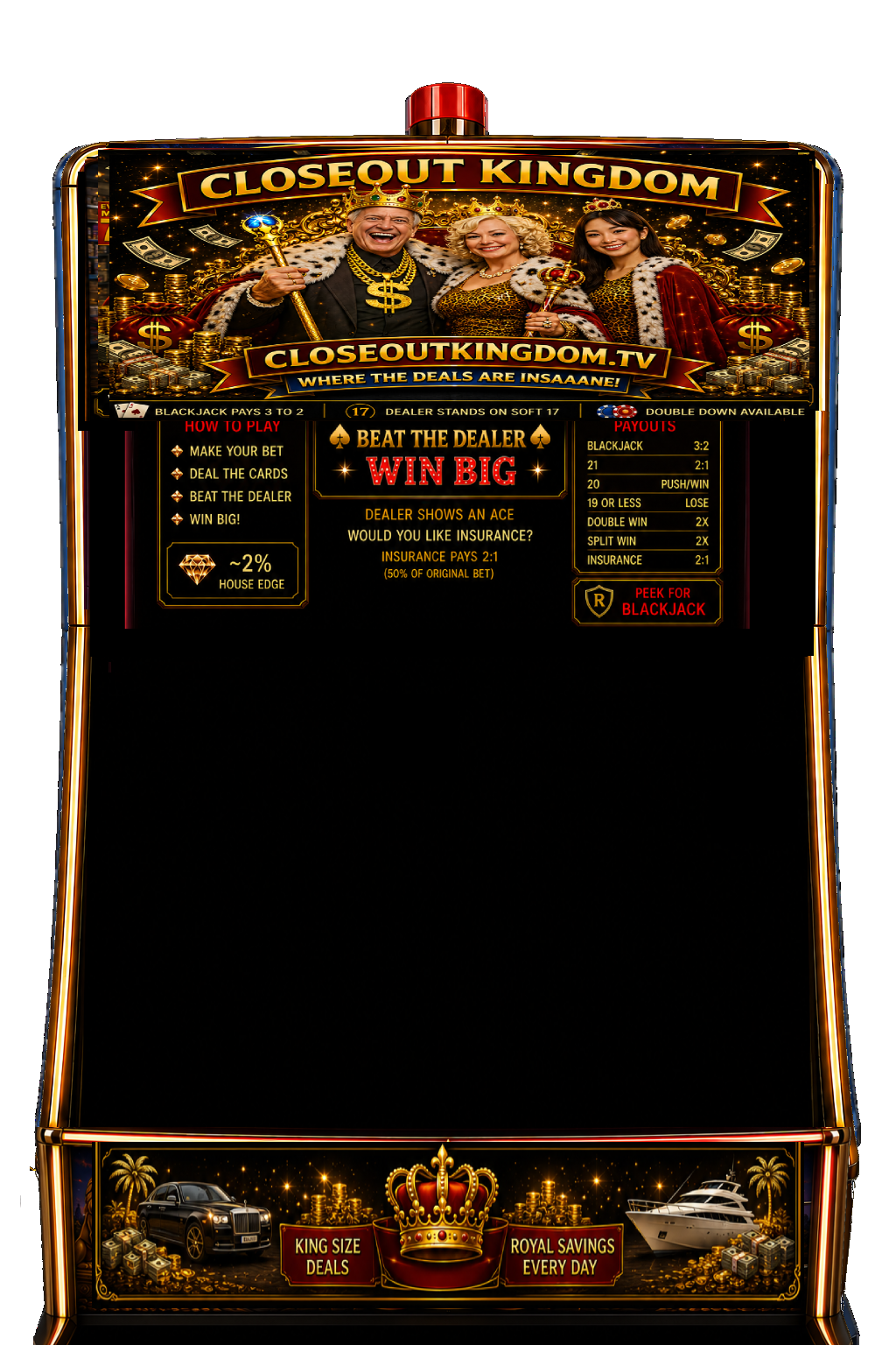 Closeoutkingdom.tv BLACKJACK