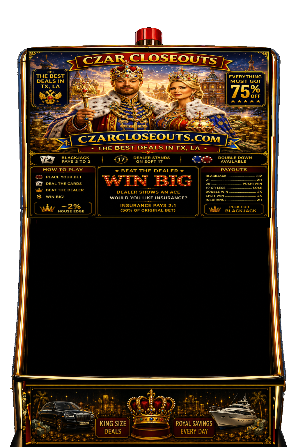 Czar Closeouts BLACKJACK