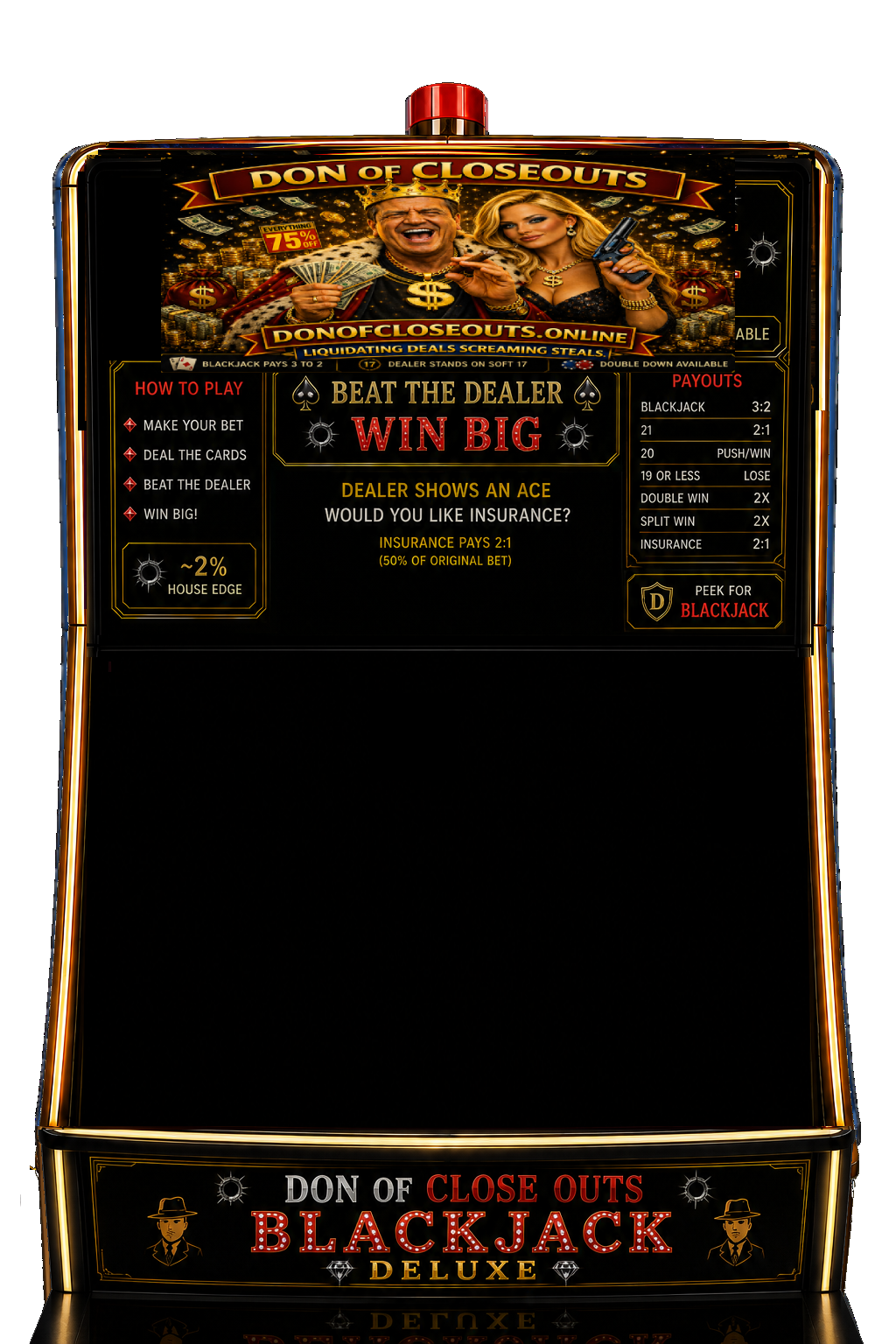 Donofcloseouts.online BLACKJACK