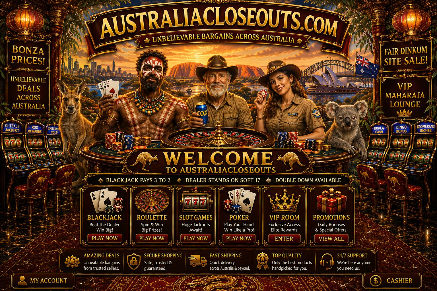 Australia Closeouts LOST TEMPLE VAULT