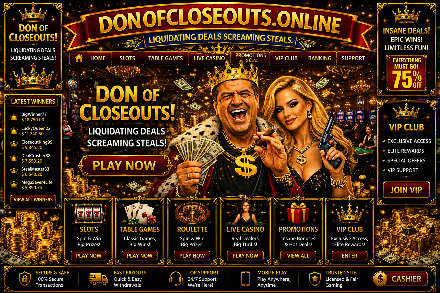 Donofcloseouts.online LOST TEMPLE VAULT
