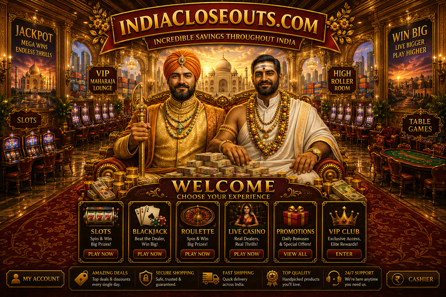 India Closeouts LOST TEMPLE VAULT