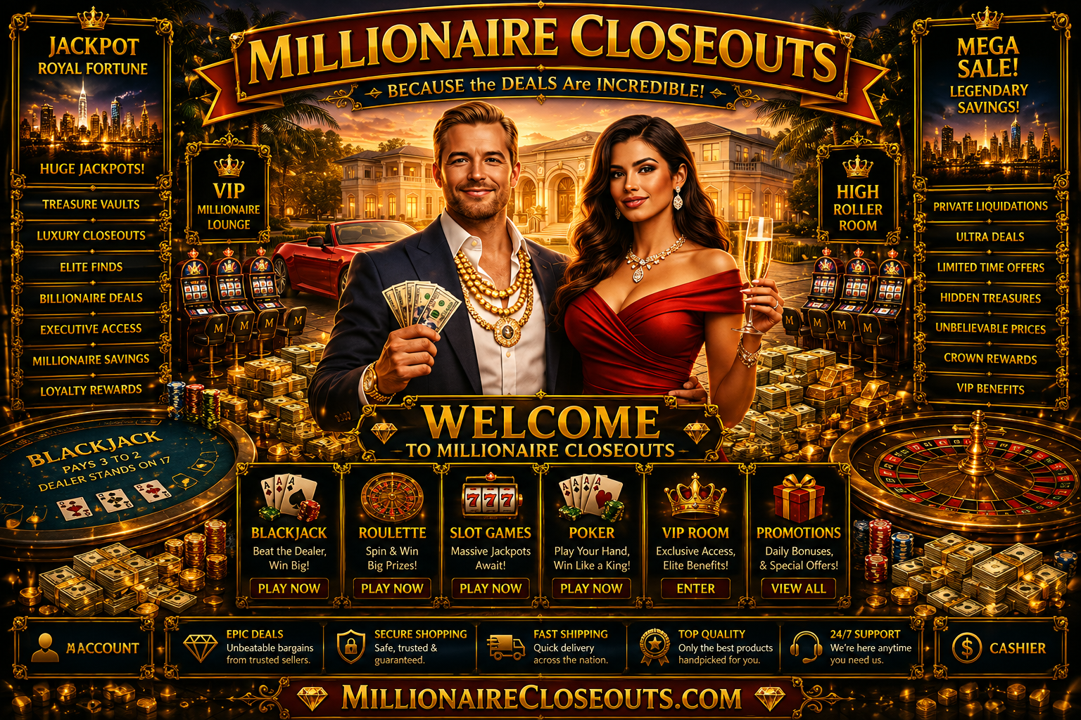 Millionaire Closeouts LOST TEMPLE VAULT