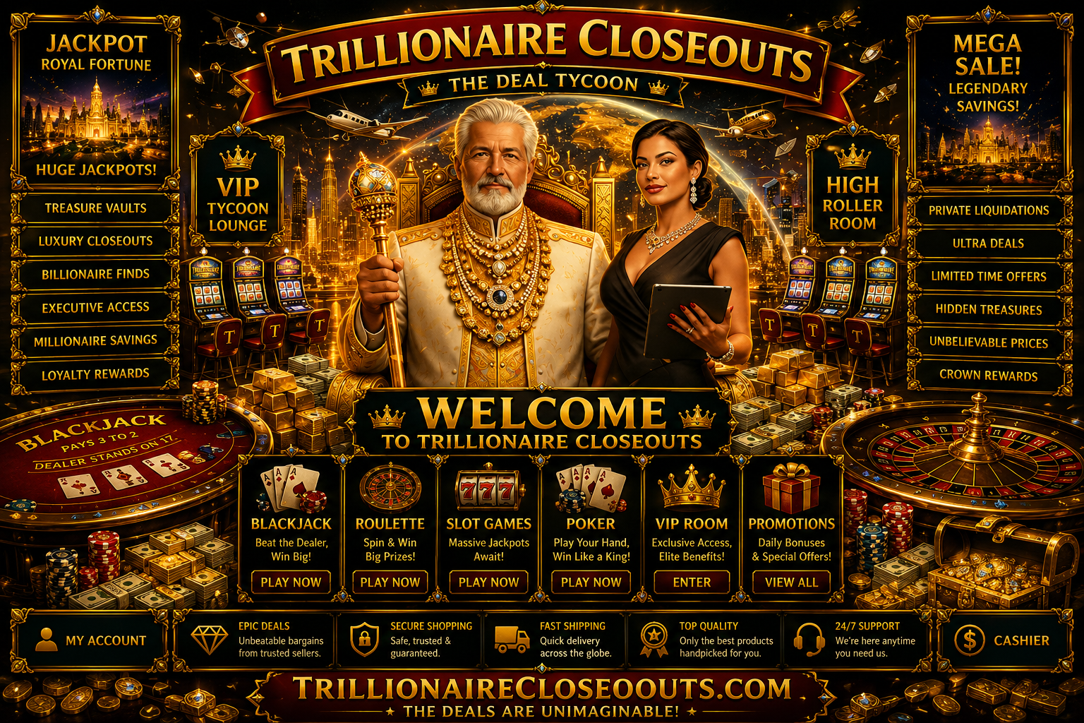 Trillionaire Closeouts LOST TEMPLE VAULT