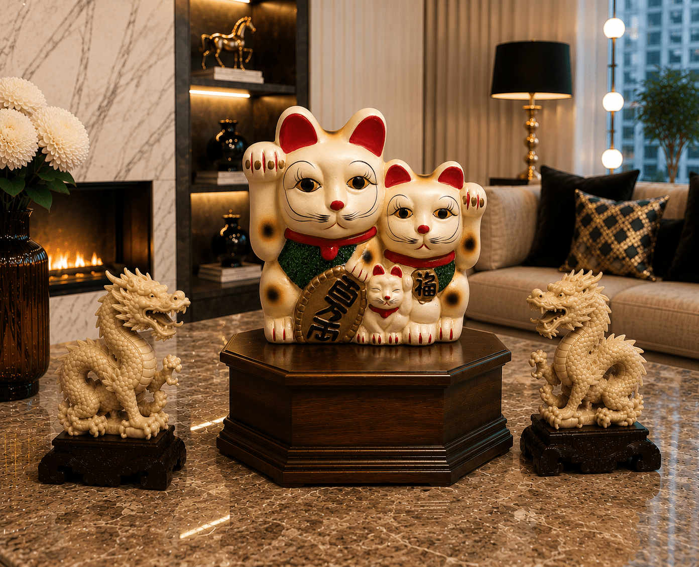 Vintage Kitsch Maneki Neko Good Luck Cat Ceramic Bank - Image 6