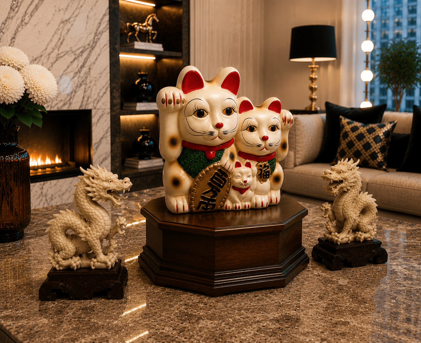 Vintage Kitsch Maneki Neko Good Luck Cat Ceramic Bank - Image 5