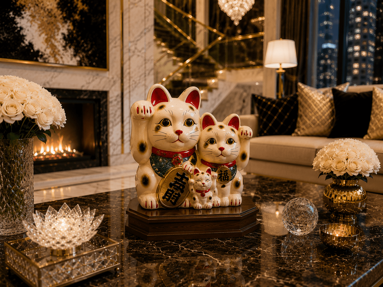Vintage Kitsch Maneki Neko Good Luck Cat Ceramic Bank - Image 2
