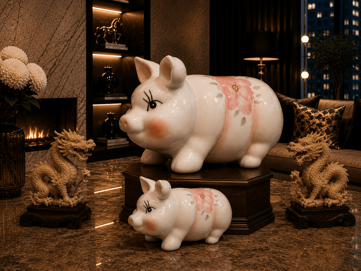 Vintage Miniature Ceramic Piggy Bank - Image 6
