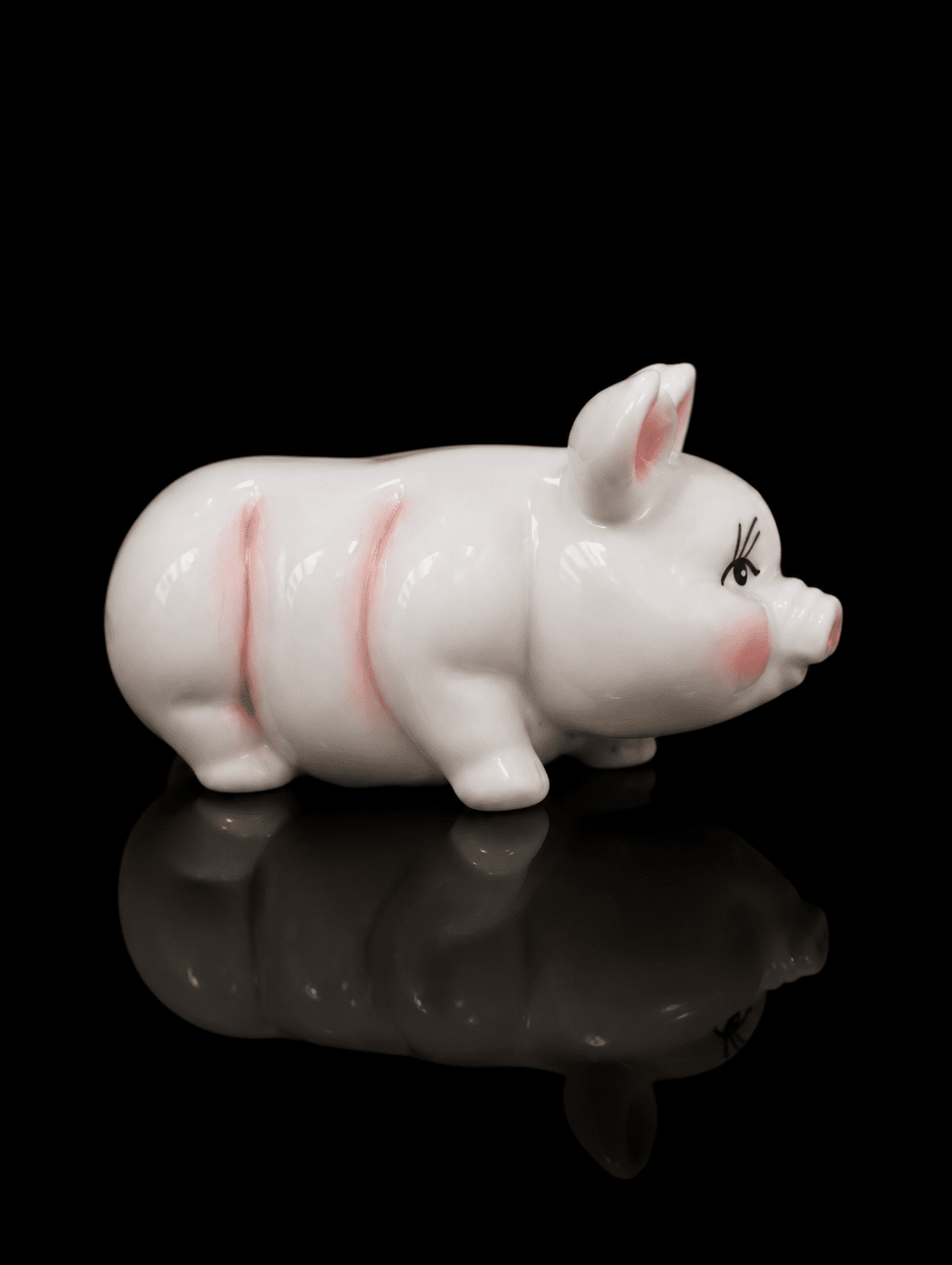 Vintage Miniature Ceramic Piggy Bank - Image 2