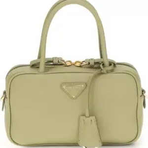 Prada Bicolor Leather Handbag Compact Luxury, Iconic Style