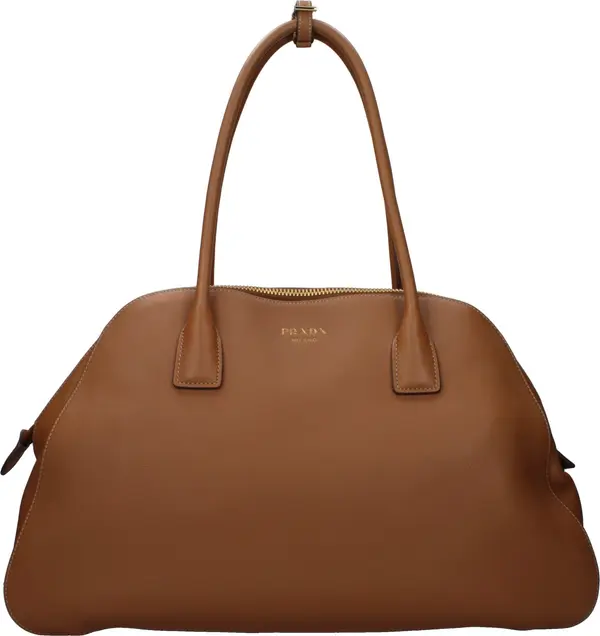 Prada Brown Leather Shoulder Bag Iconic Luxury, Effortless Sophistication