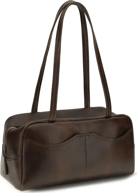 Prada Brown Leather Shoulder Bag Refined Luxury for Everyday Sophistication - Image 3