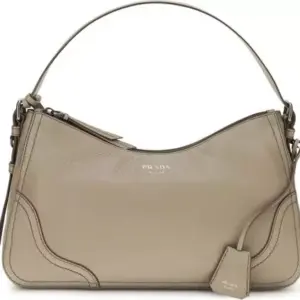 Prada Aimée Large Leather Shoulder Bag Contemporary Luxury with Timeless Elegance