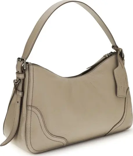 Prada Aimée Large Leather Shoulder Bag Contemporary Luxury with Timeless Elegance - Image 3