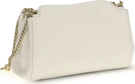 Prada White Calf Leather Shoulder Bag Elegant Luxury with Timeless Sophistication - Image 3