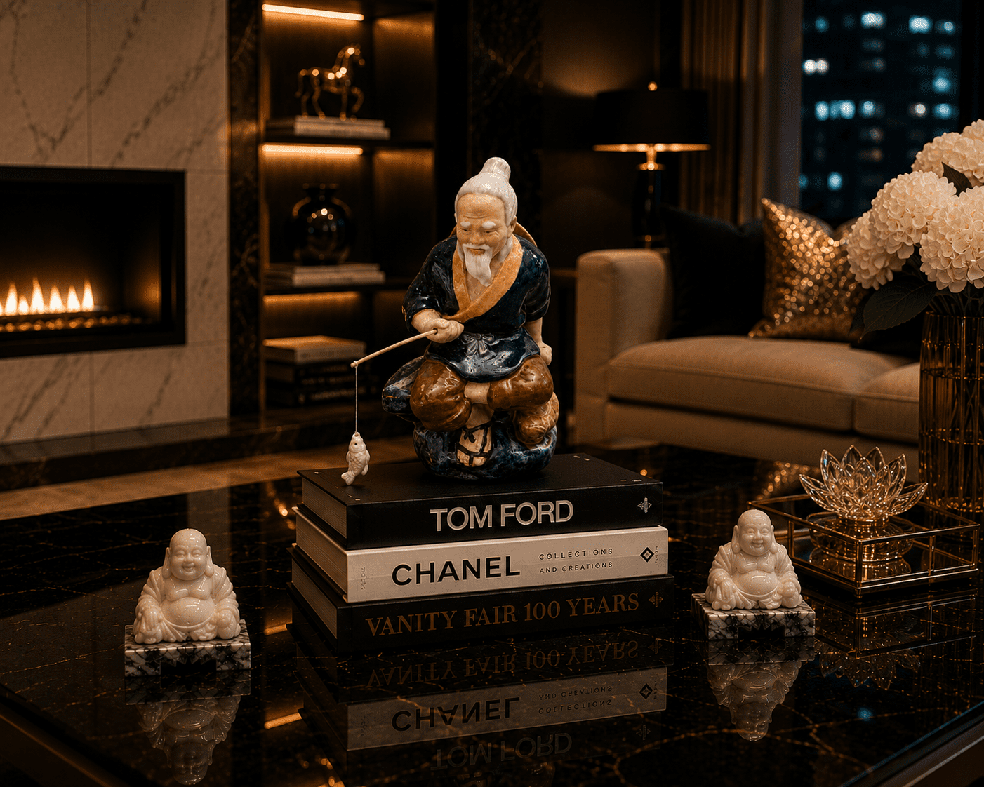 Vintage Feng Shui Jiang Ziya (Taigong) Figurine - Image 2