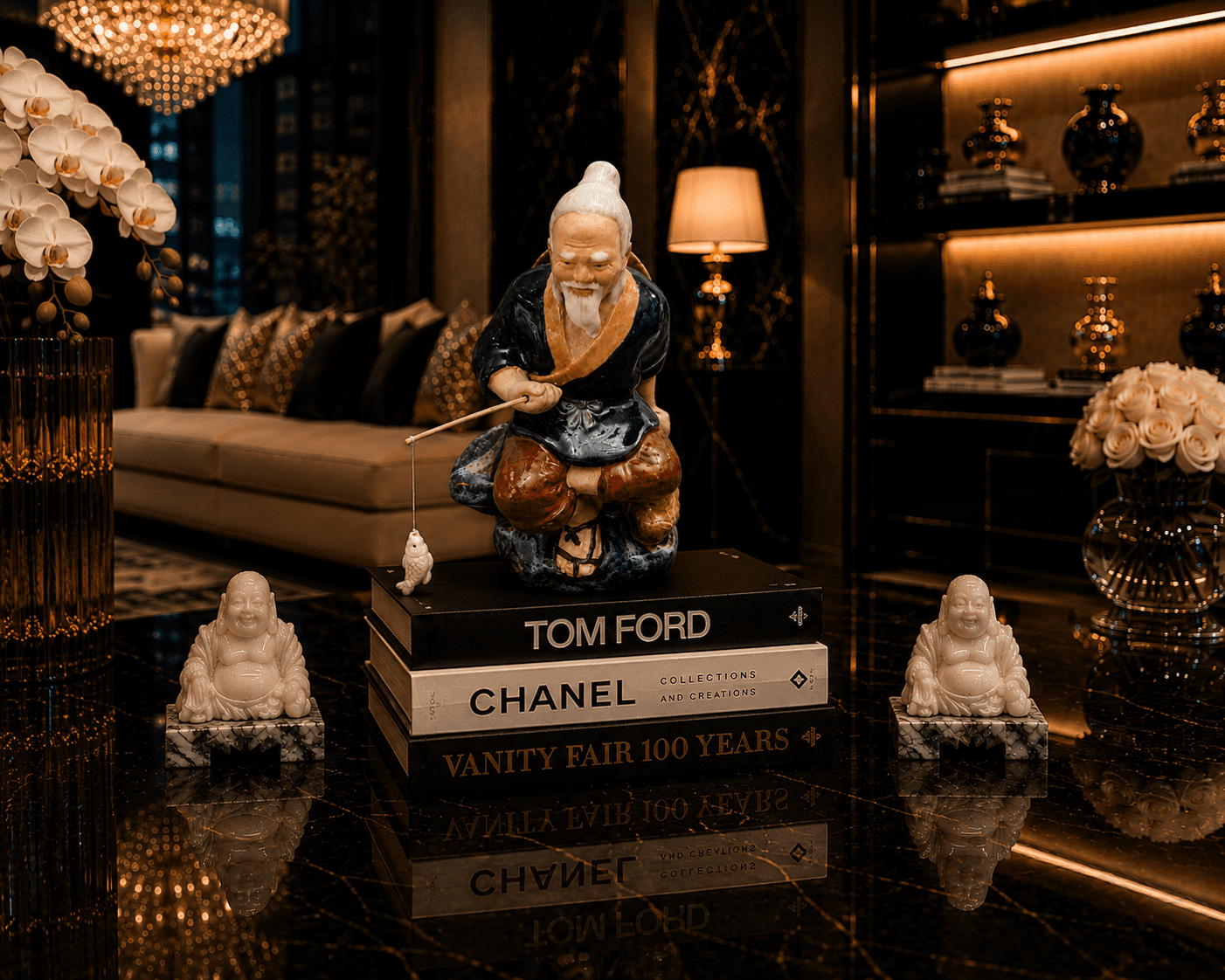 Vintage Feng Shui Jiang Ziya (Taigong) Figurine - Image 3