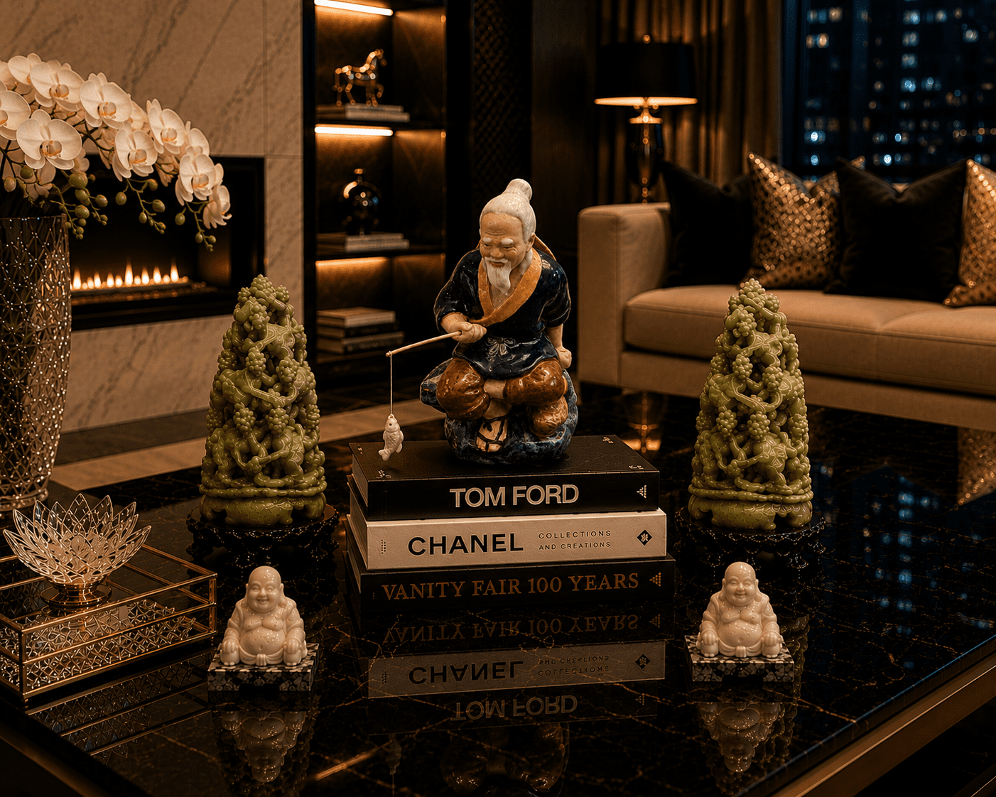 Vintage Feng Shui Jiang Ziya (Taigong) Figurine - Image 5