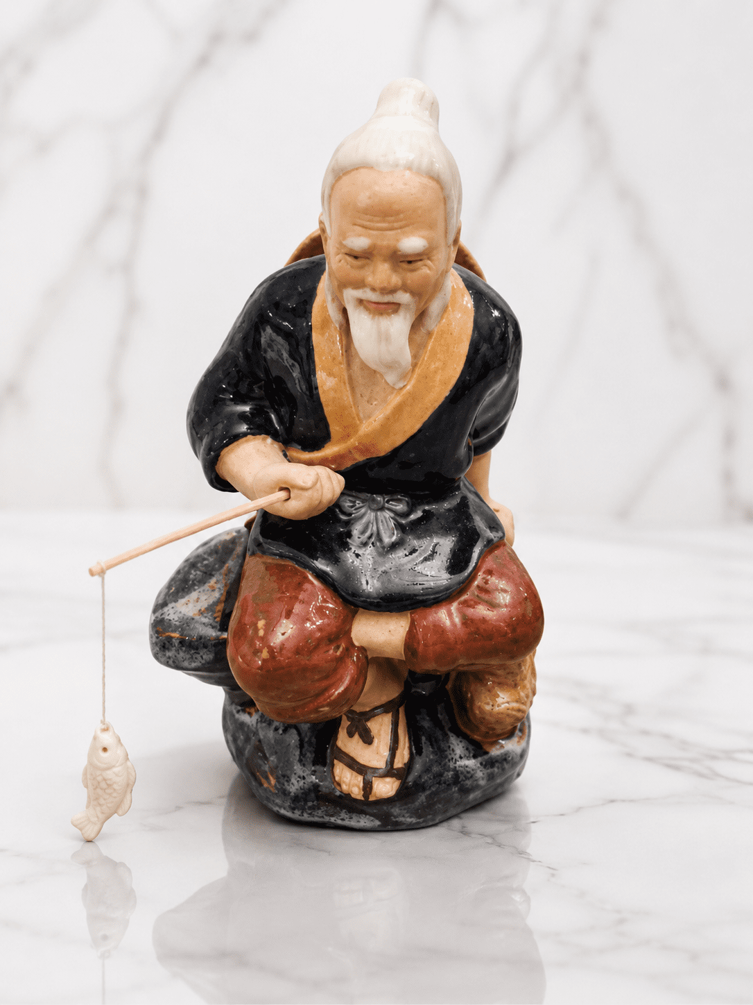 Vintage Feng Shui Jiang Ziya (Taigong) Figurine - Image 8