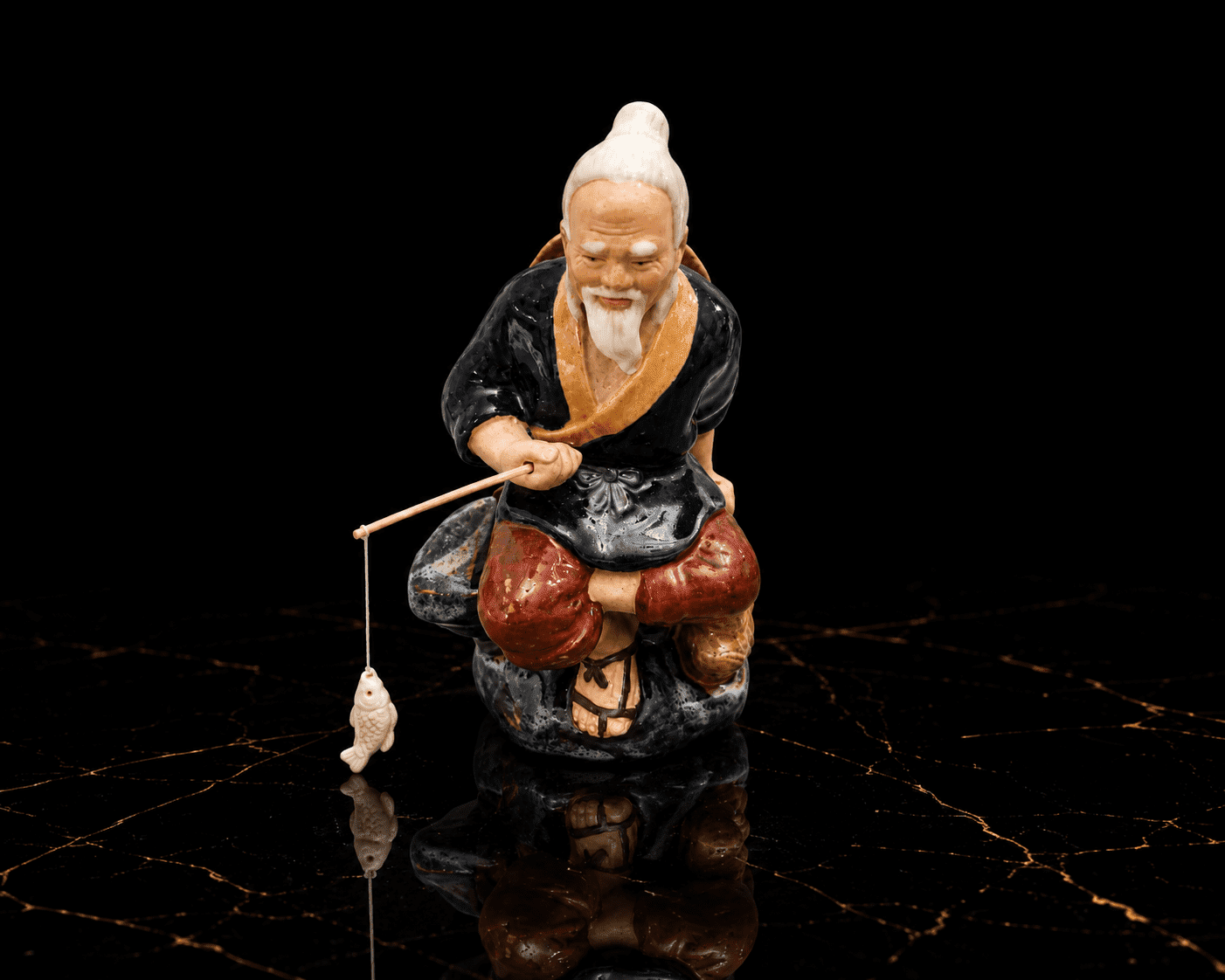 Vintage Feng Shui Jiang Ziya (Taigong) Figurine - Image 7