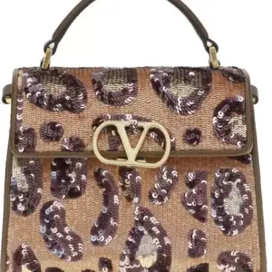 Valentino Garavani Multicolor Silk Handbag Vsling Embroidered Animalier Handbag Runway Luxury Redefined