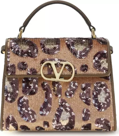 Valentino Garavani Multicolor Silk Handbag Vsling Embroidered Animalier Handbag Runway Luxury Redefined