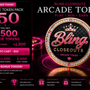 Arcade Token Pack $100 (15,000 Tokens Total)