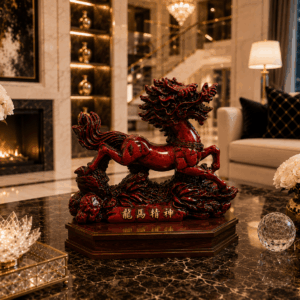 Vintage Feng Shui Mystic Dragon Horse (Longma) Figurine